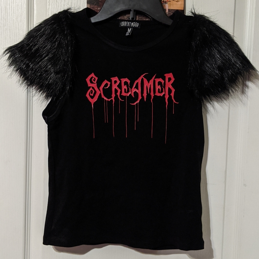 Current Mood Dolls Kill True To Ur Horrors Screamer Baby Cropped T-shirt Medium